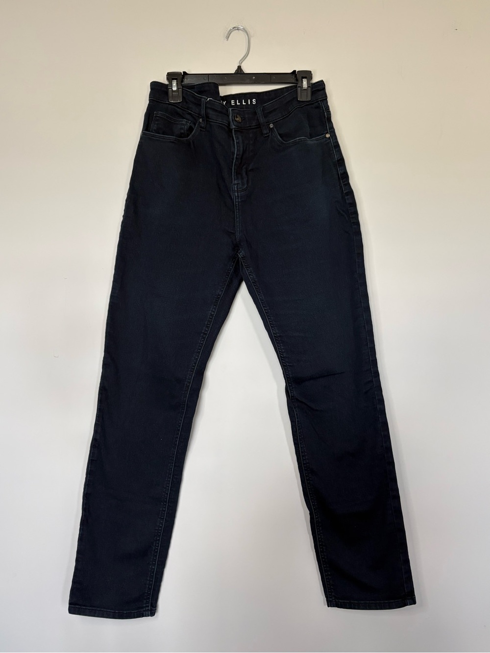 Mens Perry Ellis Dark Wash Slim Fit Jeans Size 34x32 Casual Everyday Wear